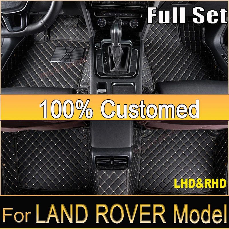 Car Floor Mat For LAND ROVER Range Rover 4seat 5seat Sport Evoque Evoque(2door) (4door) Conver Custom Carpet Car Accessories