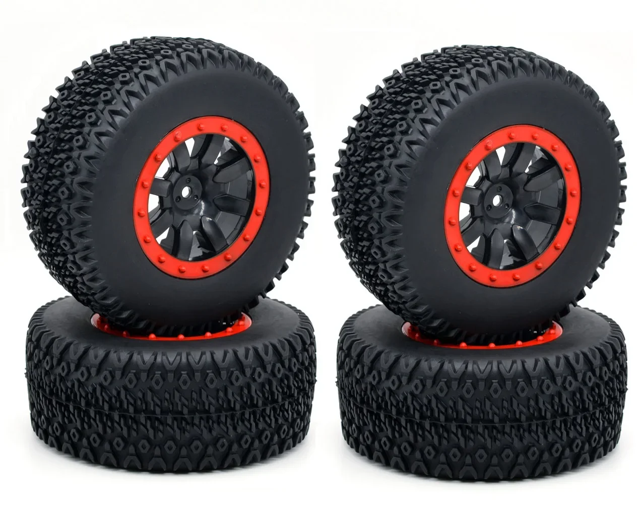 1:10 RC Remote Control Model Cars Short-course Truck Tire Off-road vehicle Buggy Tires Wheel Wheels Huanqi 727 REMO Parts