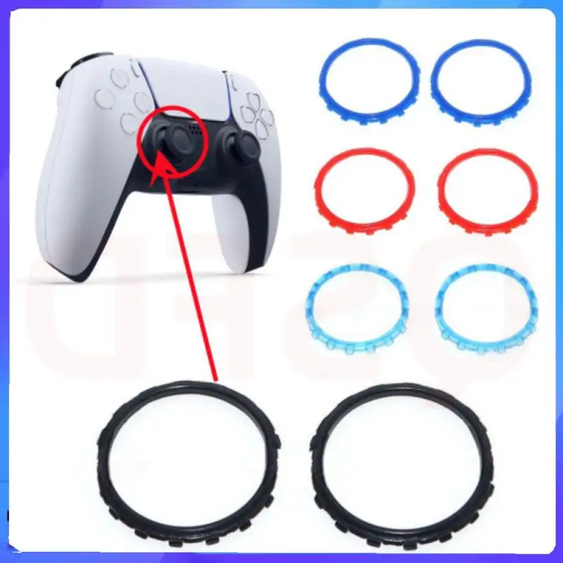 Anneau de protection de joystick pour manette PS5, cercle de décoration de remplacement, accessoires de manette PS5, document de bricolage, 2 pièces par paire