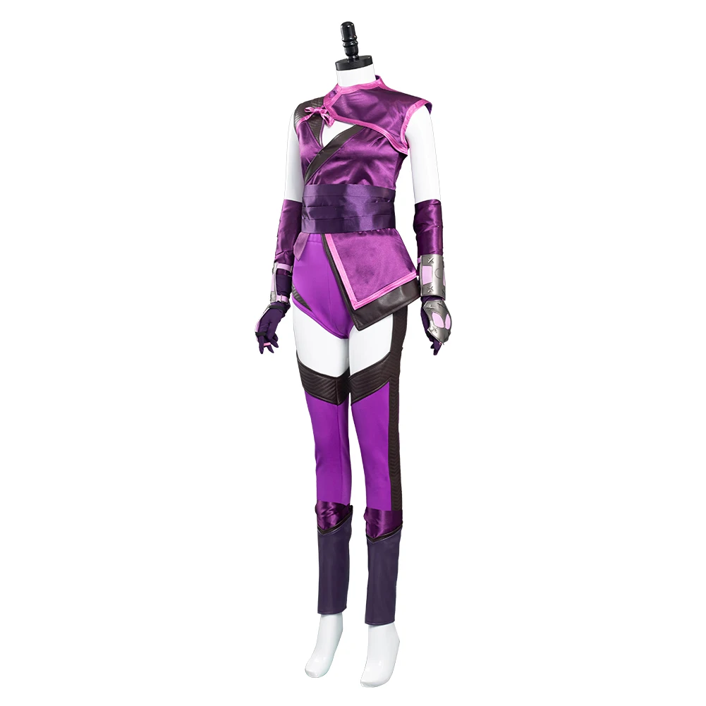 Mortal Cos Kombat Mileena Cosplay Costume Women Girls Fantasia Roleplaying Outfits Halloween Carnival Party Disguise Suit Cloth