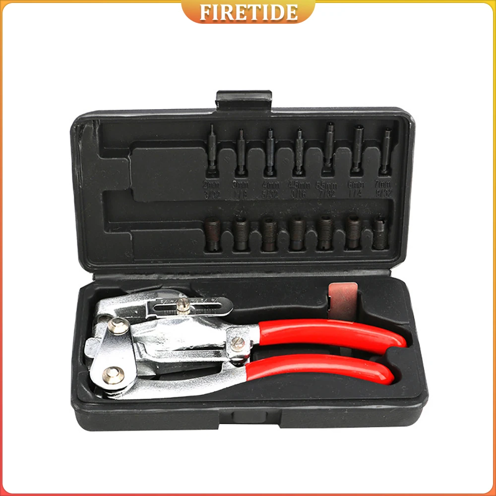 

Металлический дырокол. Набор сверхмощных дыроколов от 3/32 до 9/32 дюйма. Ручной дырокол и комплект дыроколов для листового металла.