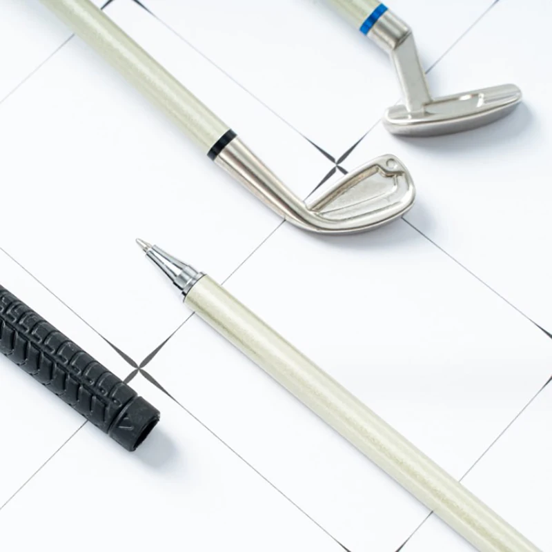 

1 Set Mini Golf Shape Metal Ballpoint Pens Is The Ideal Gift For Enthusiasts