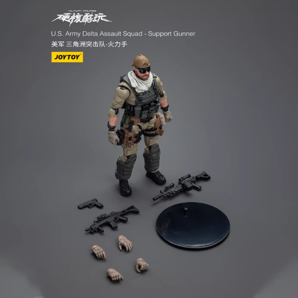 10cm [em estoque] jotoy 1/18 figuras de ação militar do exército dos eua delta assalto esquadrão anime figura brinquedos coleção modelo presente