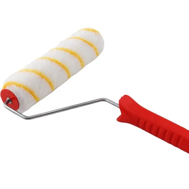 Cheap high quality paint roller plastic handle 9 inch paint roller brush