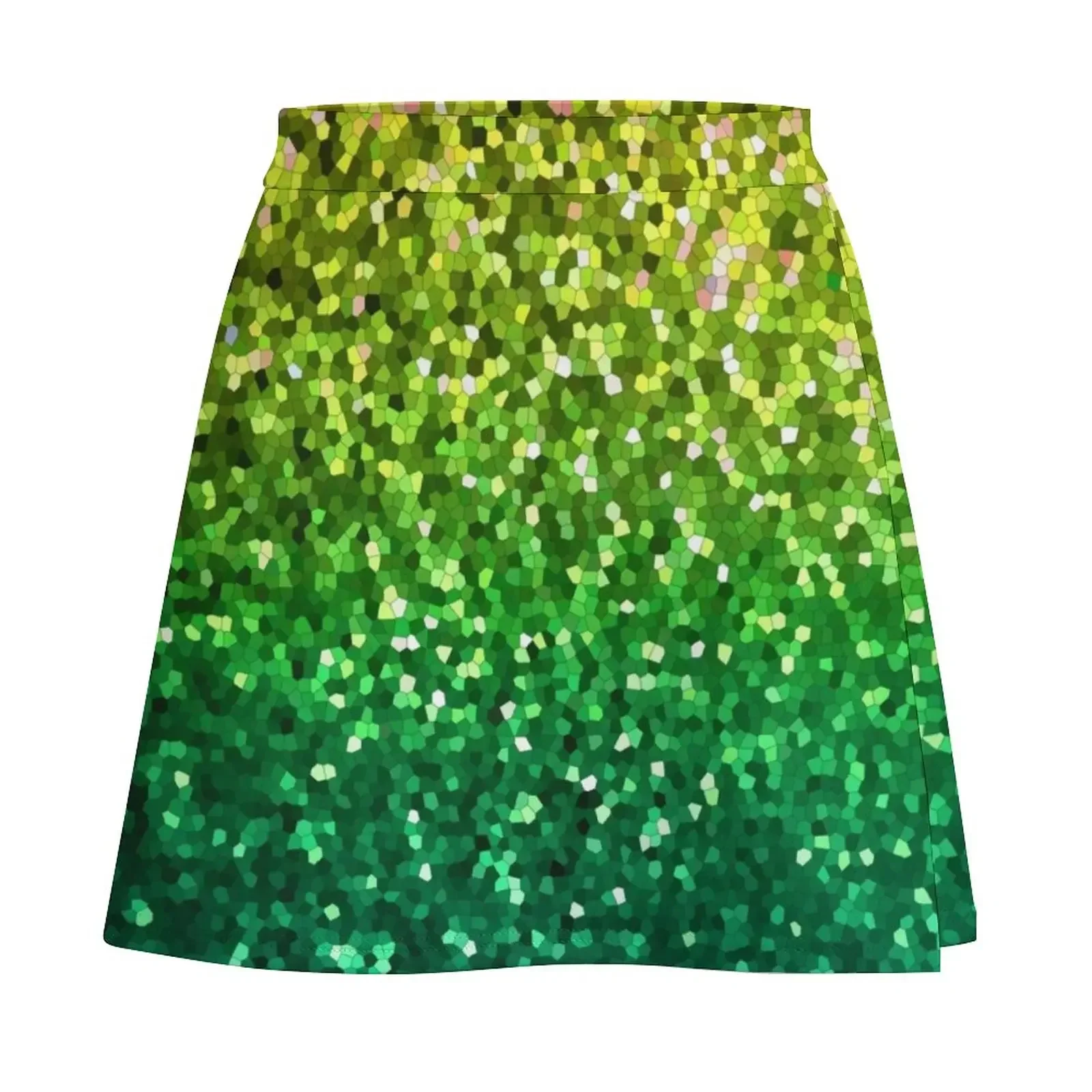 Graphic Mosaic Sparkley Texture G202 Mini Skirt sexy skirt luxury clothes women