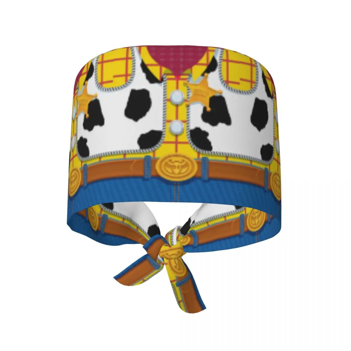 

Custom Toy Story Woody's Sheriff Outfit Scrubs Cap Surgical Hats Women Men Operating Room Cap Operator Hats Lab Works Hat