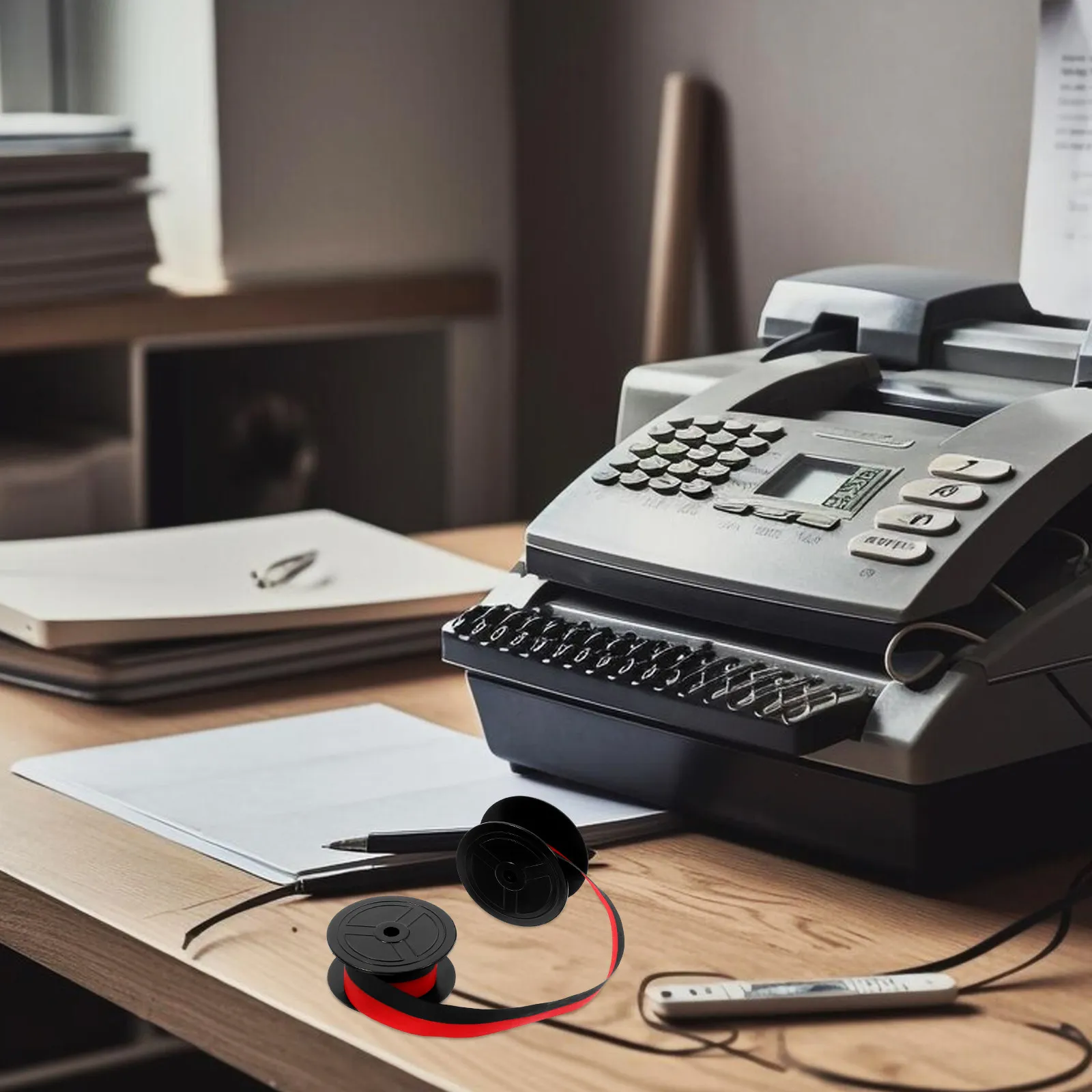 

3Pcs Spool Typewriter Ribbon Nylon Material Ink Ribbon Easy Installation Clear Printing Professional Replacement for Universal