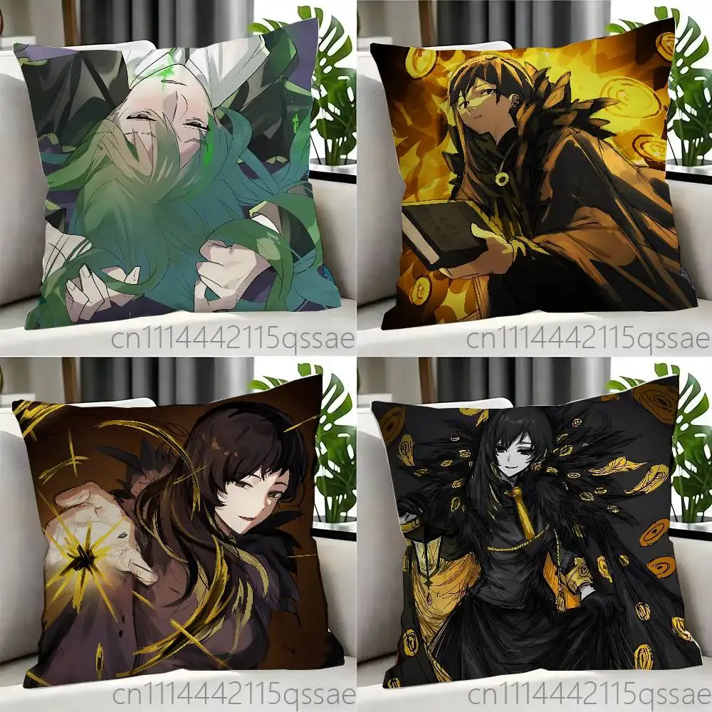 FOR Ruina Netzach Pillow cases Organic Linen Pillow Case Double-Sided Print Cushion Cover for Sofa Home Decor Gift