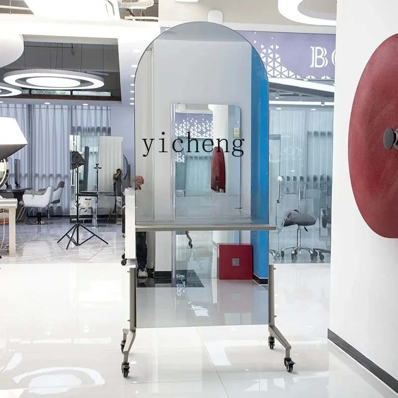 JZ-6  Removable Hair Salon Special Barber Mirror Table Barber Shop Hair Single-sided Wall-mounted Mirror