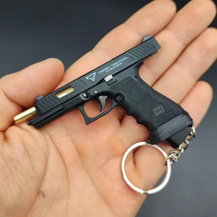 Minipistola de juguete de aleación para niños y adultos, llavero de aleación de 1:3, G34 TTI, modelo de pistola, ensamblar, desmontar, pistolas de