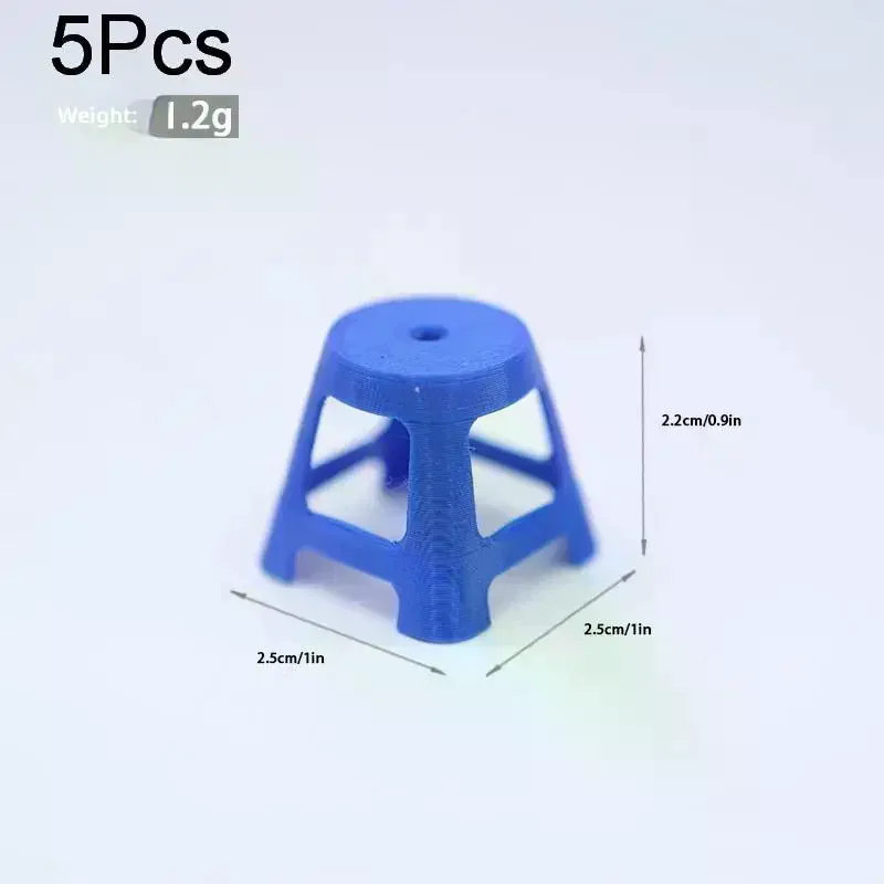 Juego de 5 Mini Taburetes de Plástico de Simulación, Sillas Pequeñas, Modelo 1/12, Muebles para Casa de Muñecas, Decoración para Casa de Muñecas, Juguete de Simulación para Niños