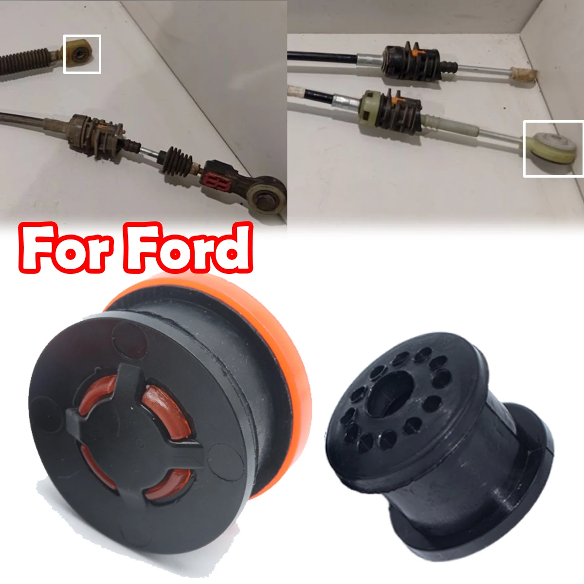

For Ford Focus C-Max Fiesta 5 Fusion NEW Manual Gear Linkage Repair Kit Car Shift Cable Bushing End Pivot Connector Clamp Collet