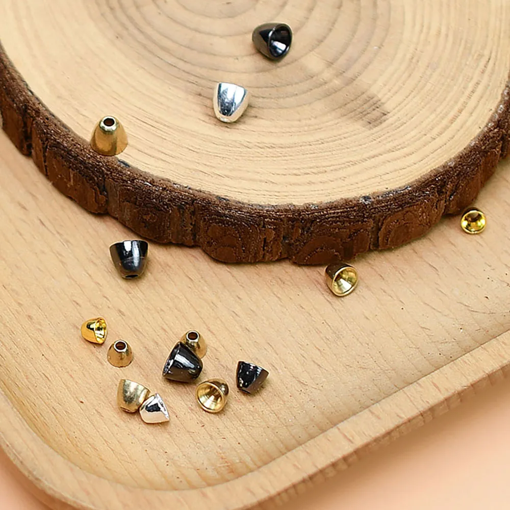 MNFT 16 قطعة خرز على شكل رأس مخروطي مواد ربط الذباب للذباب الأنبوبي عربات صوفية لافتات ذباب المياه المالحة طُعم صيد سمك السلمون المرقط