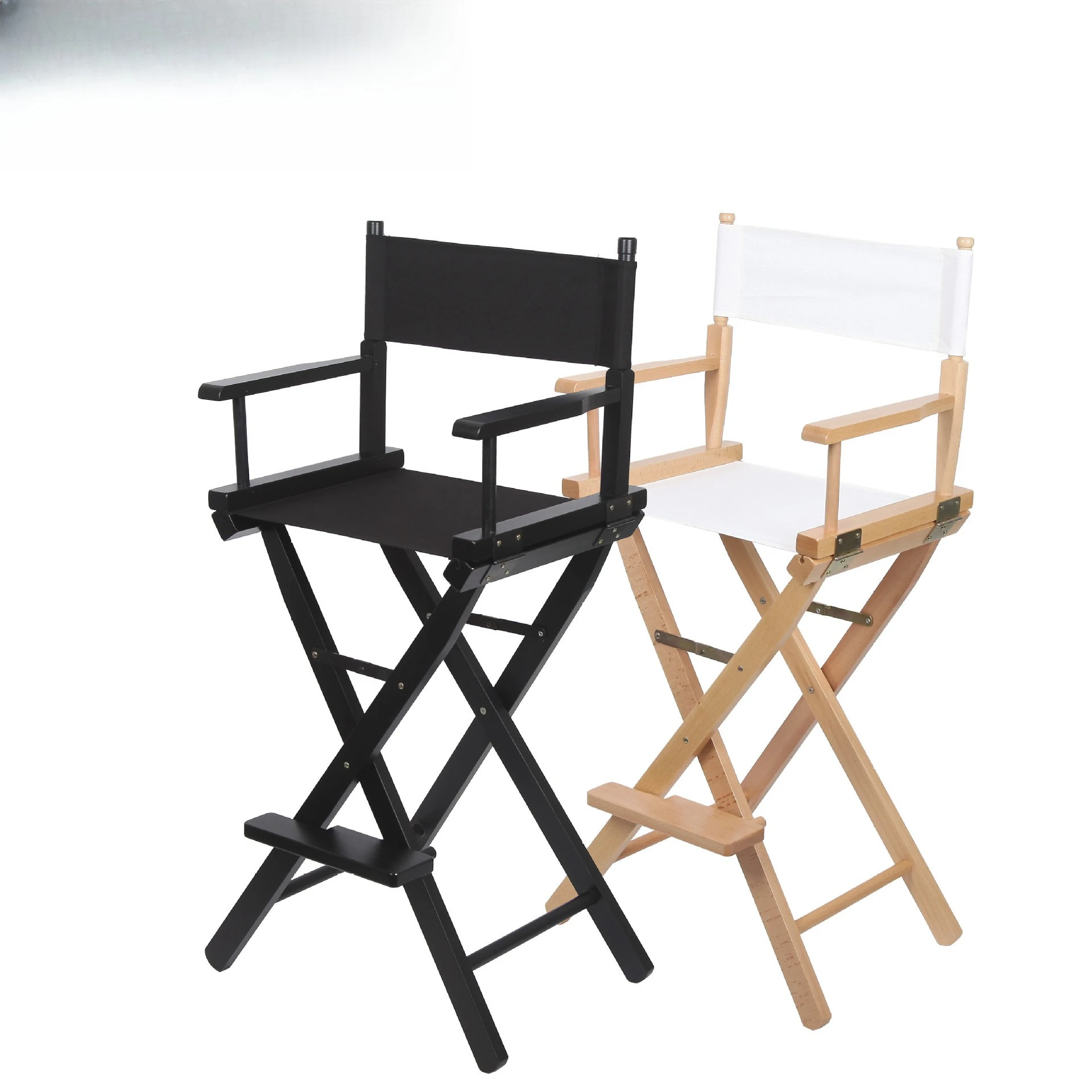 

Beech high director chair, portable wooden furniture makeup chair, sketch folding , outdoor