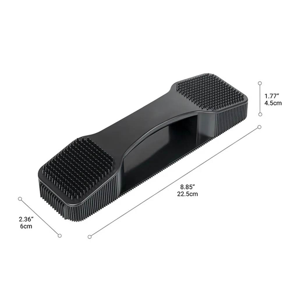 جديد فرشاة تهذيب الحصان تدليك تنظيف البراغيث القراد إزالة المطاط مشط الشعر اكسسوارات الجسم ماني فرشاة #6