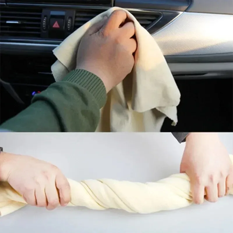 Autopflege- und Reinigungstuch, Schaffell, Wildleder, super saugfähiges, schnell trocknendes Handtuch, Autowaschzubehör