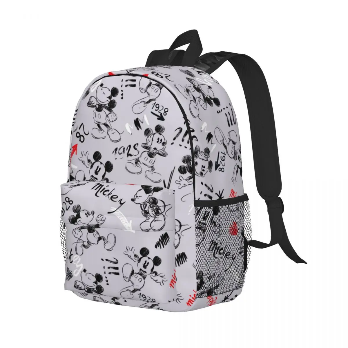 Mickey Mouse Lightweight 15-Inch Backpack - Versatile and Stylish Bag for School, Travel, and Daily Use