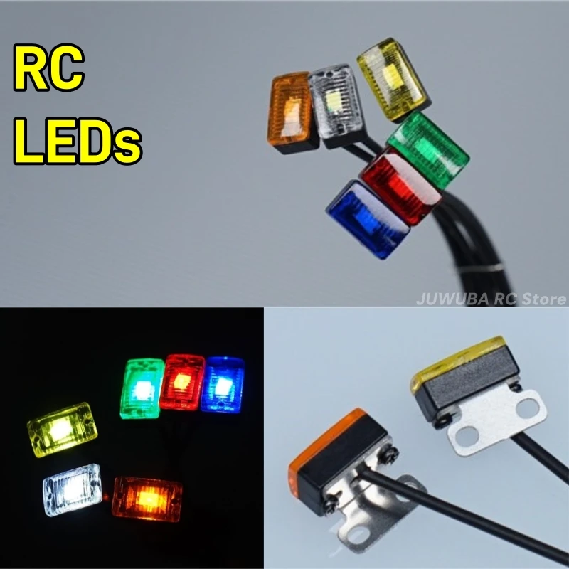 2 PCS Spielzeug Lkw Crawler Breite Licht Marker Led-leuchten Für Tamiya RC 1/14 Traktor Lkw Zubehör 1/12 Crawler SCX10 Teile DIY