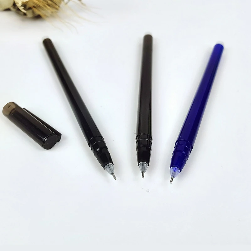 0.5 Large Capacity Direct Liquid Giant Write Erasable Pen Translucent Solid Color Neutral Pen Black Pen