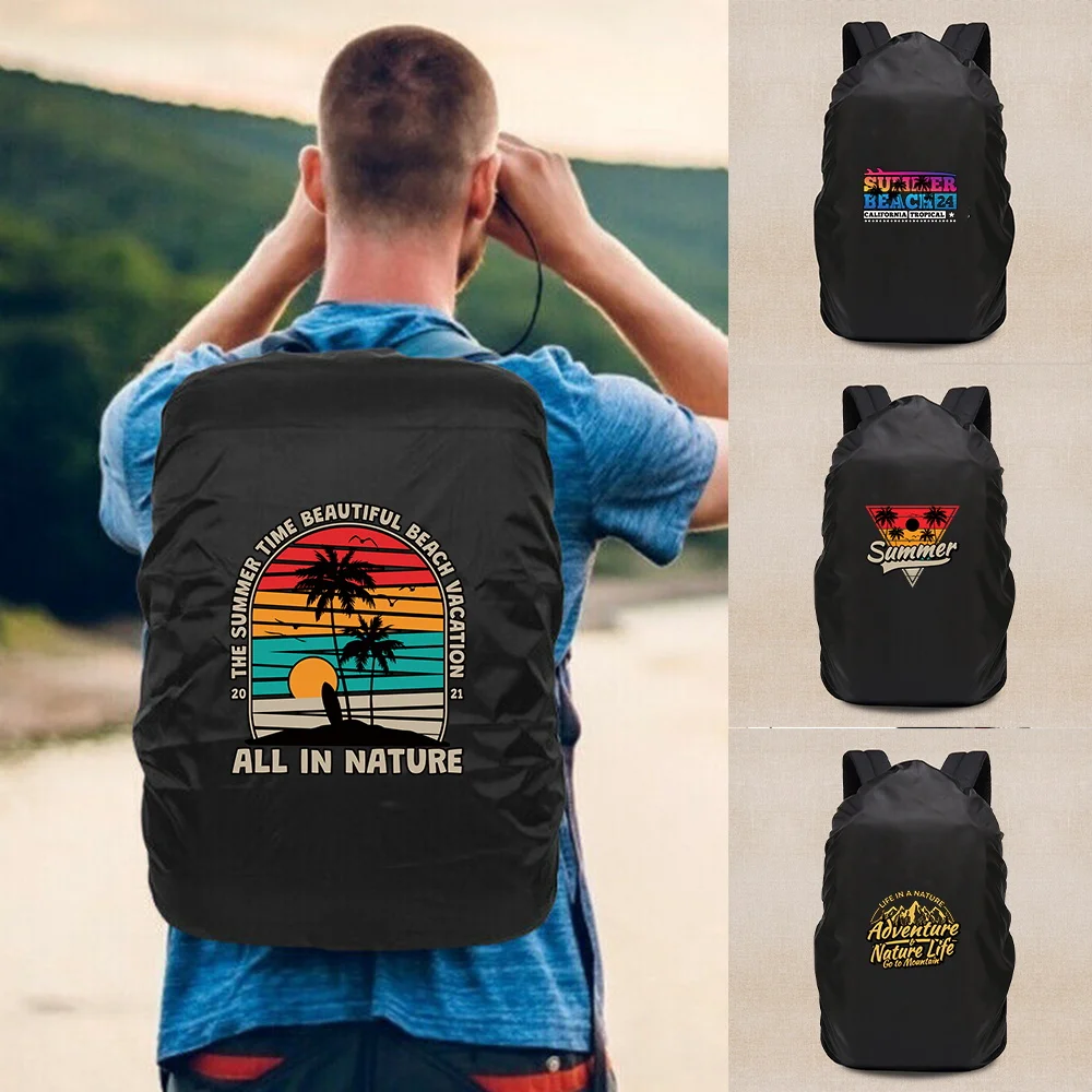 Nylon Backpack Dust Cover Durable Practical Travel Accessories Fit for 20L‑70L Backpack for Outdoor Hiking