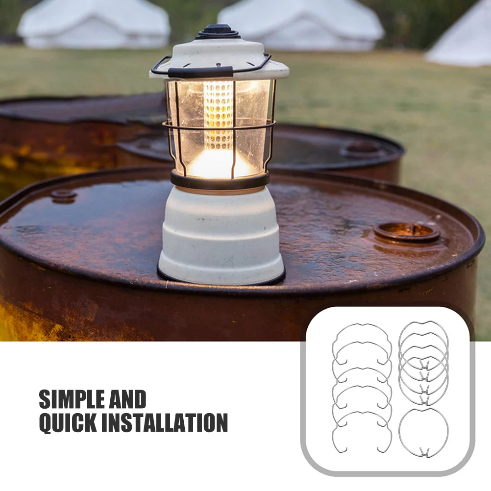 10 قطعة مقاطع الربيع الإضاءة راحة المعادن الاحتفاظ المشابك التصميم الجمالي مستقرة ضوء لمبة الاحتفاظ الربيع المشابك #2