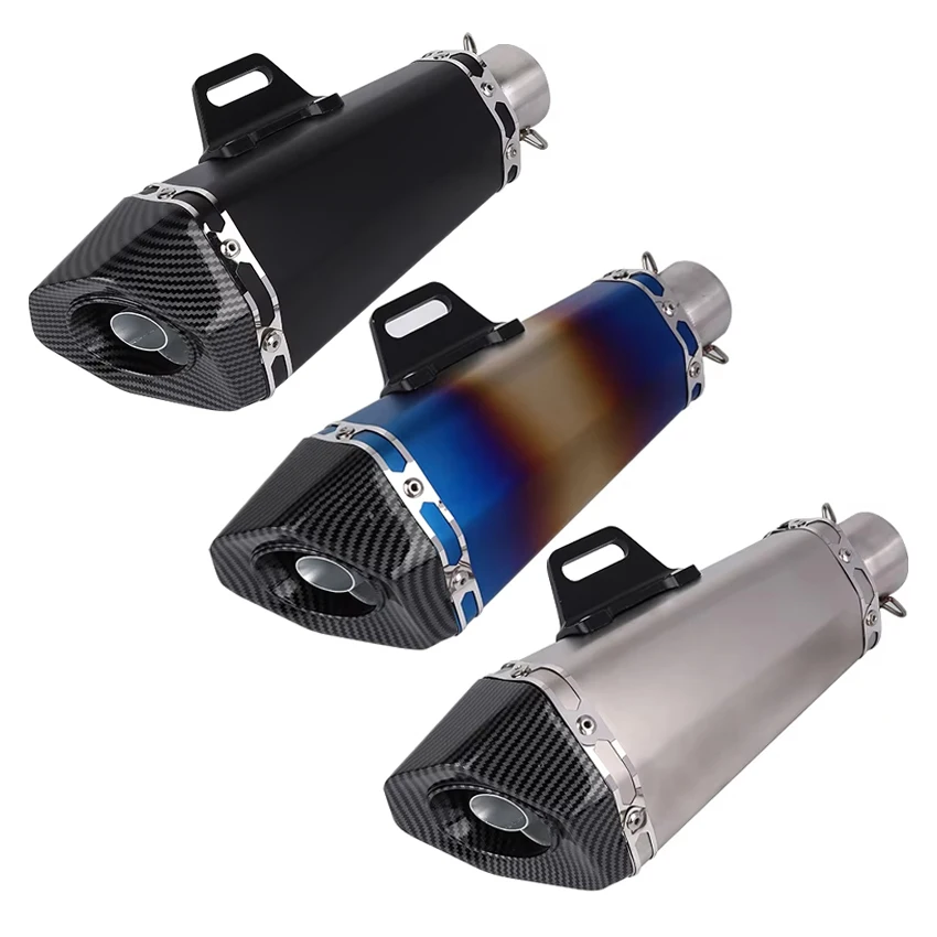 

Модифицированная выхлопная труба мотоцикла Kawasaki ZX6R 10R Z900 Z800 Yamaha R Series, универсальные аксессуары для мотоциклов, модифицированные детали