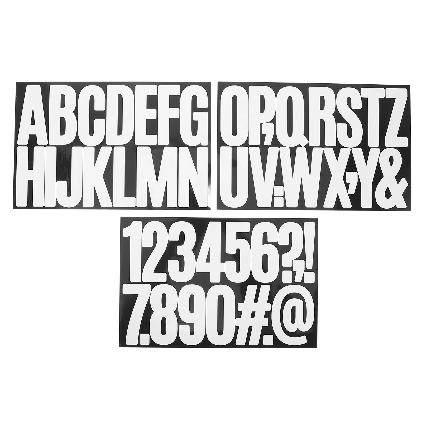 15Sheets Self Adhesive Alphabet Letter Stickers Large Decals for Mailbox Poster Board Signage Lettering Stickers