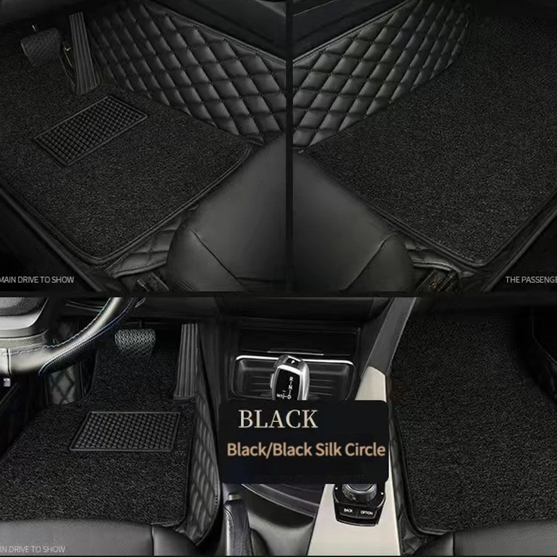 

Luxury Waterproof Custom Double Layer Leather Car Foot Mat For Lincoln All Models Navigator MKS MKZ MKC MKX MKT Auto Accessories