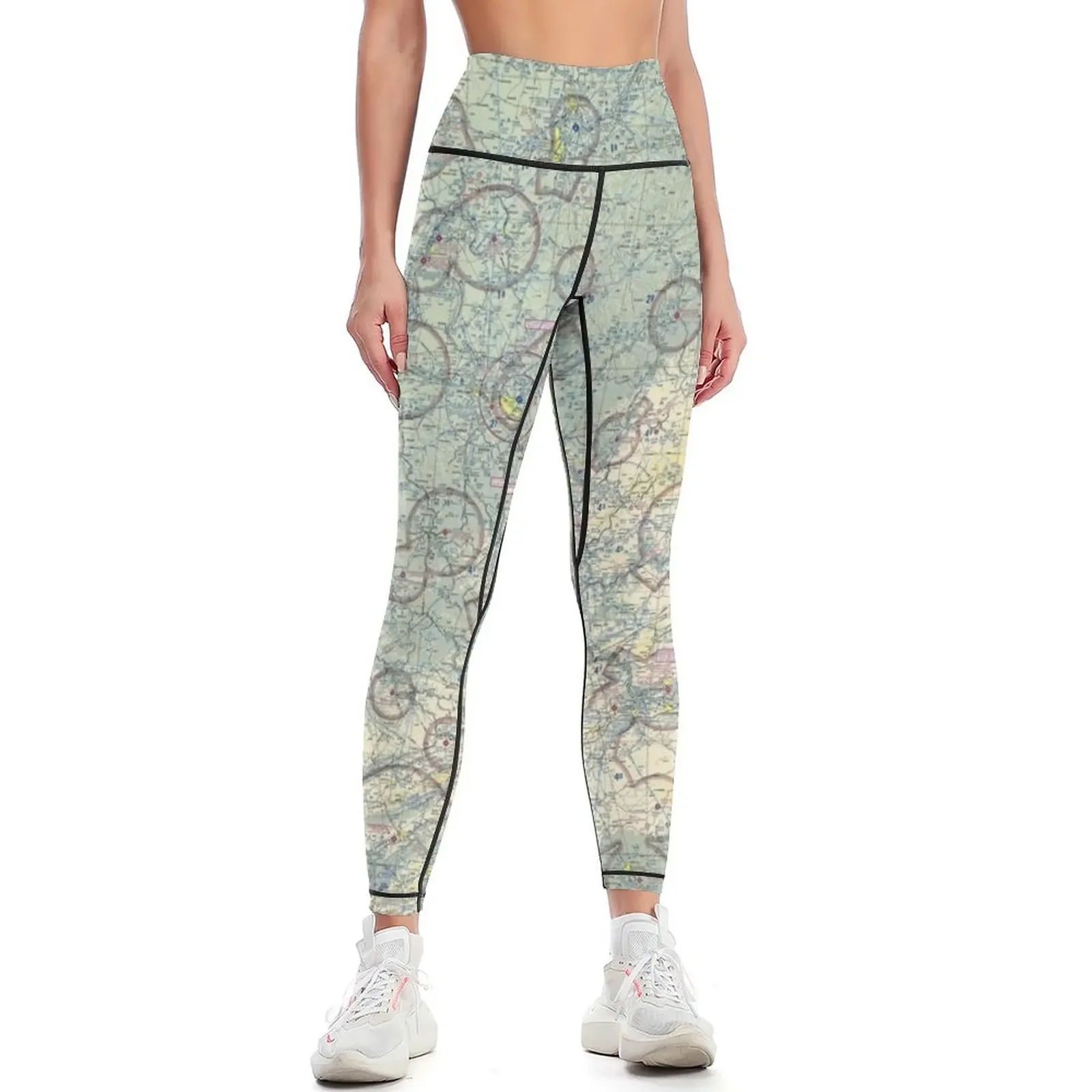 

VFR Sectional Chart - Cincinnati Leggings active wear sports for gym sports for push up Womens Leggings