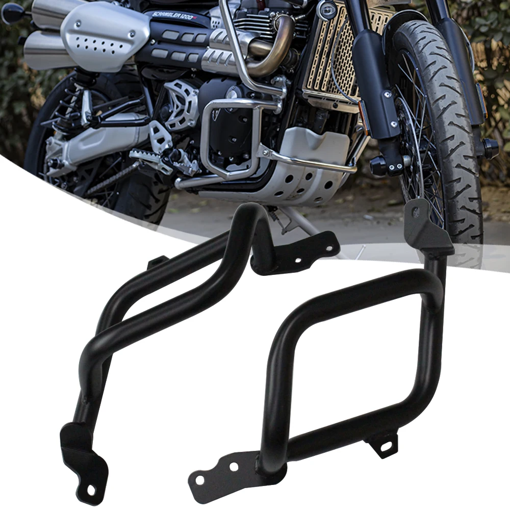 

Highway Crash Bar Safety Protection Lower Bumpers Motorcycle Engine Guard Protection For triumph Scrambler 1200XC/XE 2019-2020