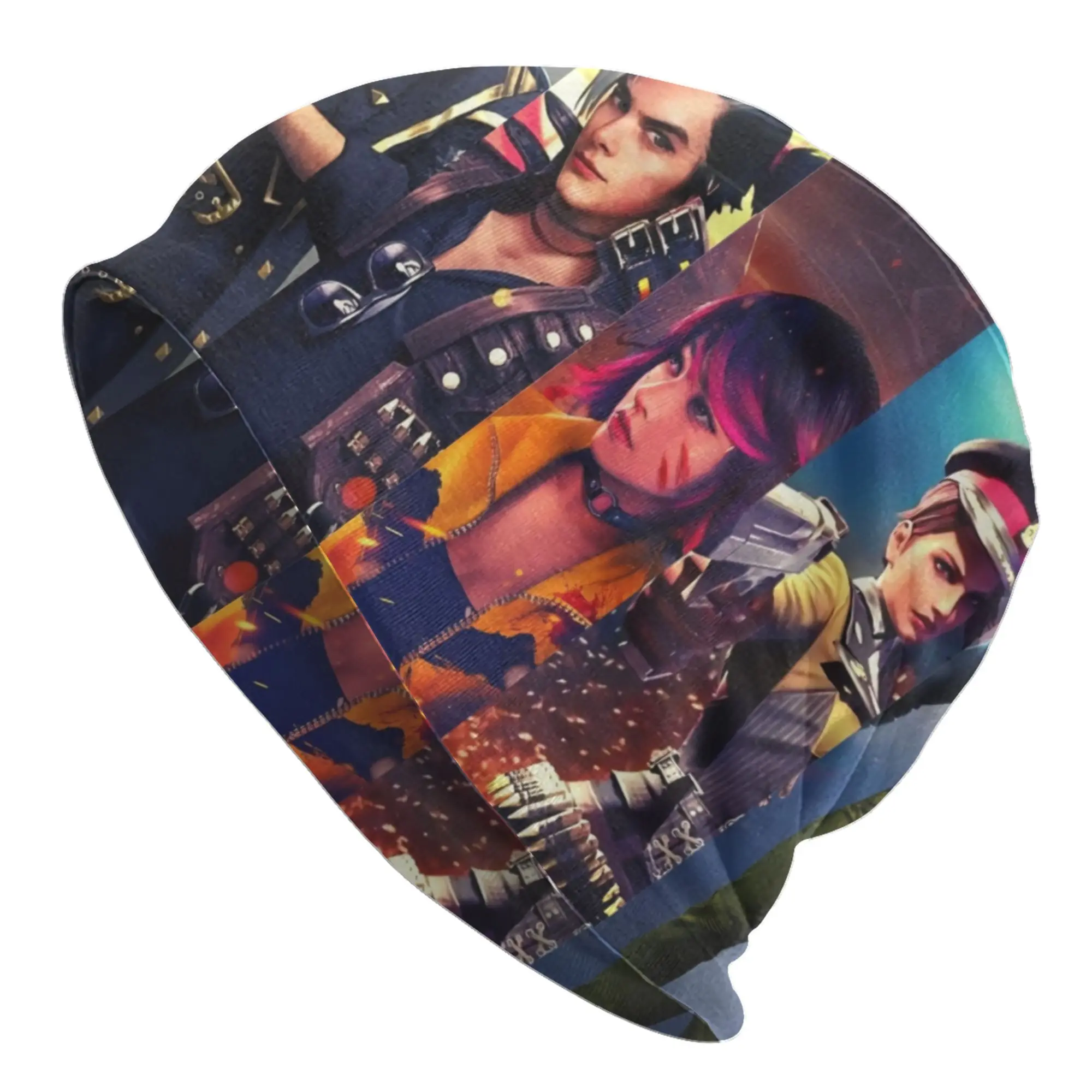 Garena F-Frees F-Fires Game Skullies Beanies Caps Hip Hop Winter Warm Women Men Knit Hats Unisex Adult  Bonnet Hats