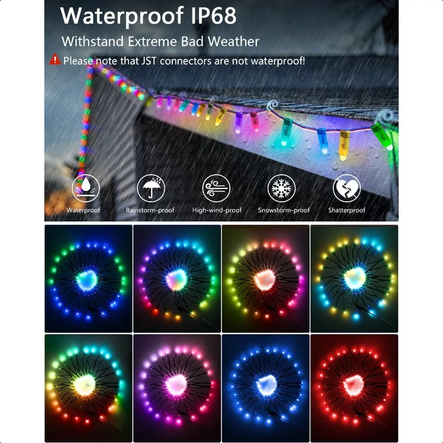 ALITOVE WS2811 RGB LED Pixel Luce individualmente dimmerabile 12mm Diffusa Digitale a colori LED Pixel Modulo Luce 12V 50 pezzi fo