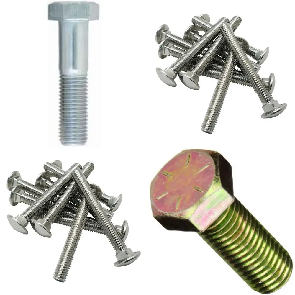 مسامير ذات غطاء سداسي مطلي بالزنك فئة 8.8 M8-1.25 × 150 مم 25 قطعة خيط خشن ملولب جزئيًا 2.25 طول الخيط #1