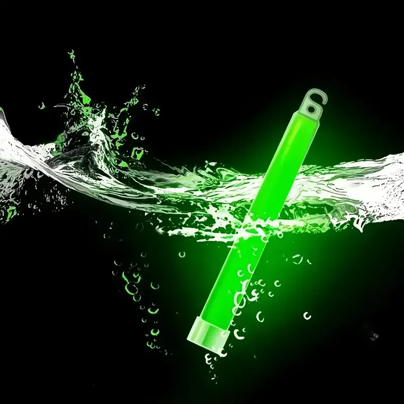 2026 Neueste Grüne Chemilumineszenz-Leuchtstäbe, Langlebige Selbstleuchtende Stäbe für Camping & Partys