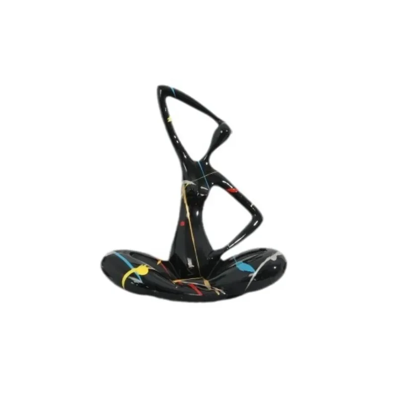 Modern creative color character resin handicraft gifts home living room study office soft decoration ornament