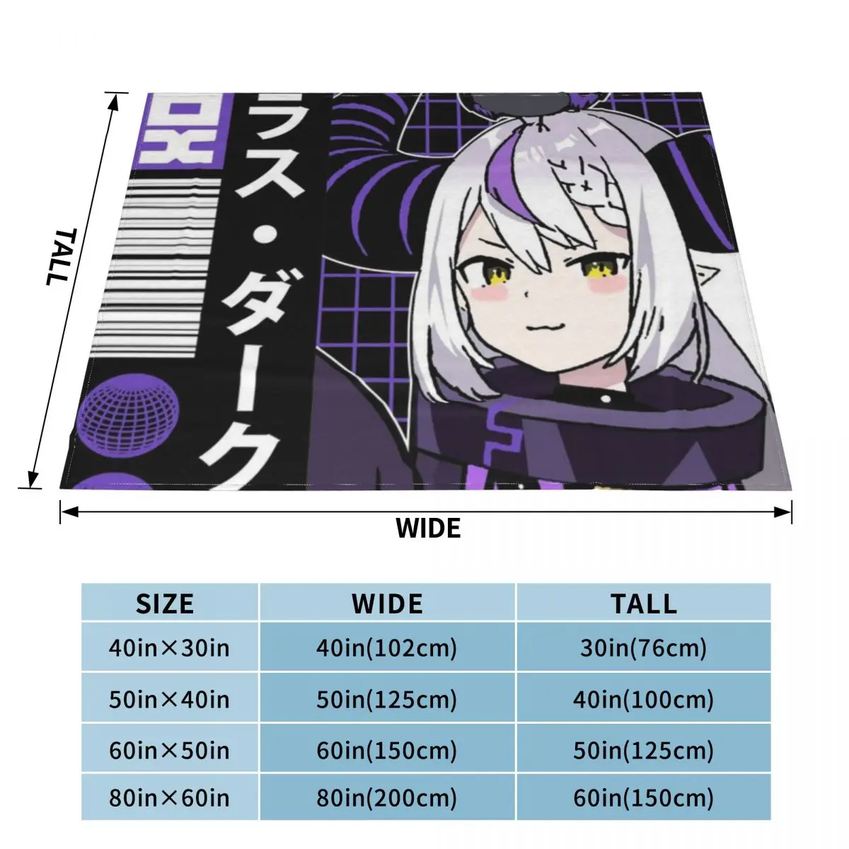 Hololive Laplus Darkness An Ultra-Soft Micro Fleece Blanket