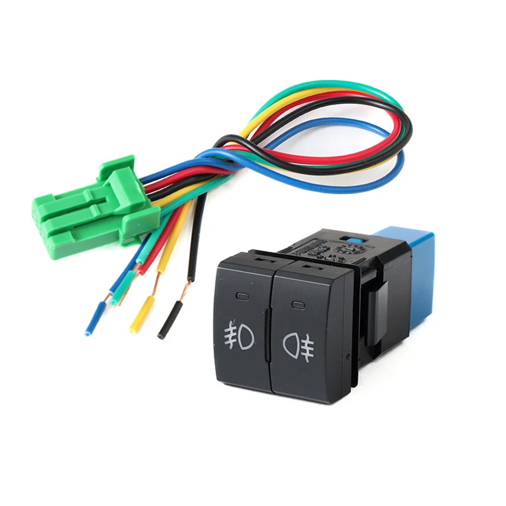 Car Switch LED Button ABS Fog Light Switch Easy Installation Rigorous Testing Foggy Weather Driving For Toyota