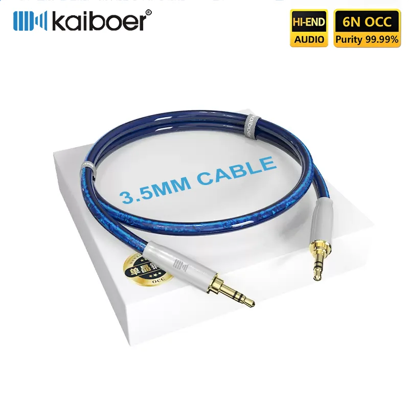 

Kaiboer 3.5mm Audio AUX Cord Jack 3.5mm 6N OCC Male To Male Stereo Cable Compatible with Headphone Phone IPod Car Audio MP3 Etc