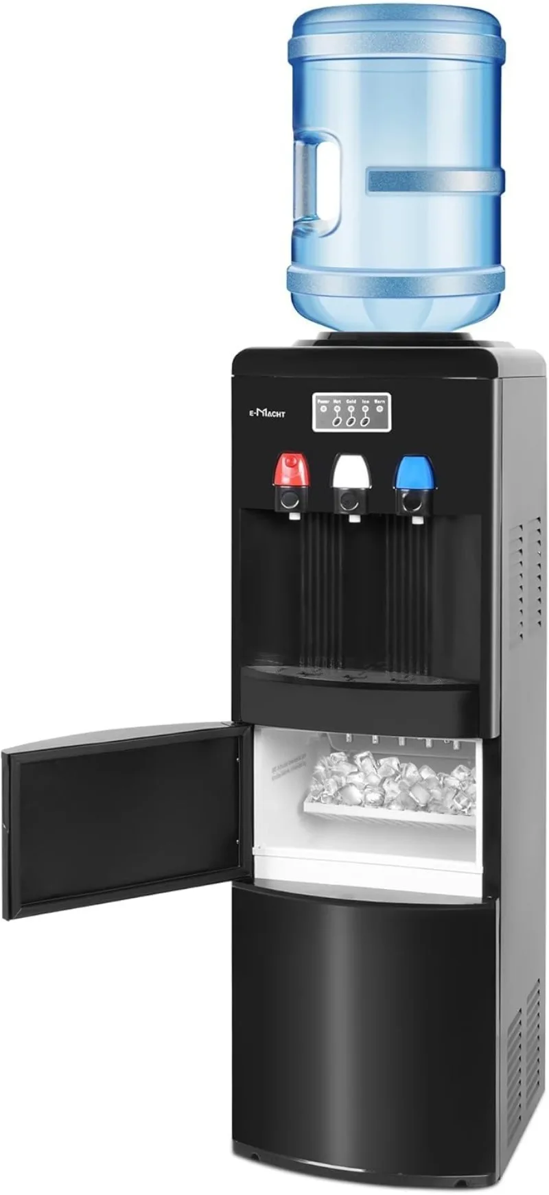 

3 in 1 Water Dispenser with Ice Maker - Water Cooler Dispenser for 3-5 Gallon Bottle- Includes Scoop, Ice-Making Chambe