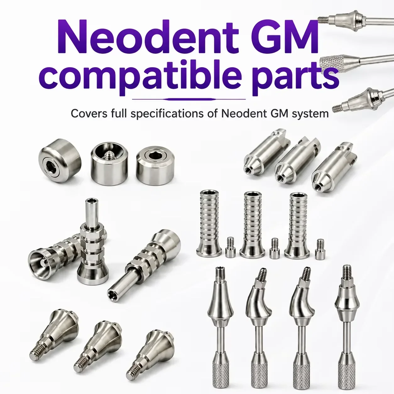Neodent GM Multi Unit Angled Abutment 17° 30° Mini Conical Ti Base Protective Cap Healing Abutment Dental Restoration