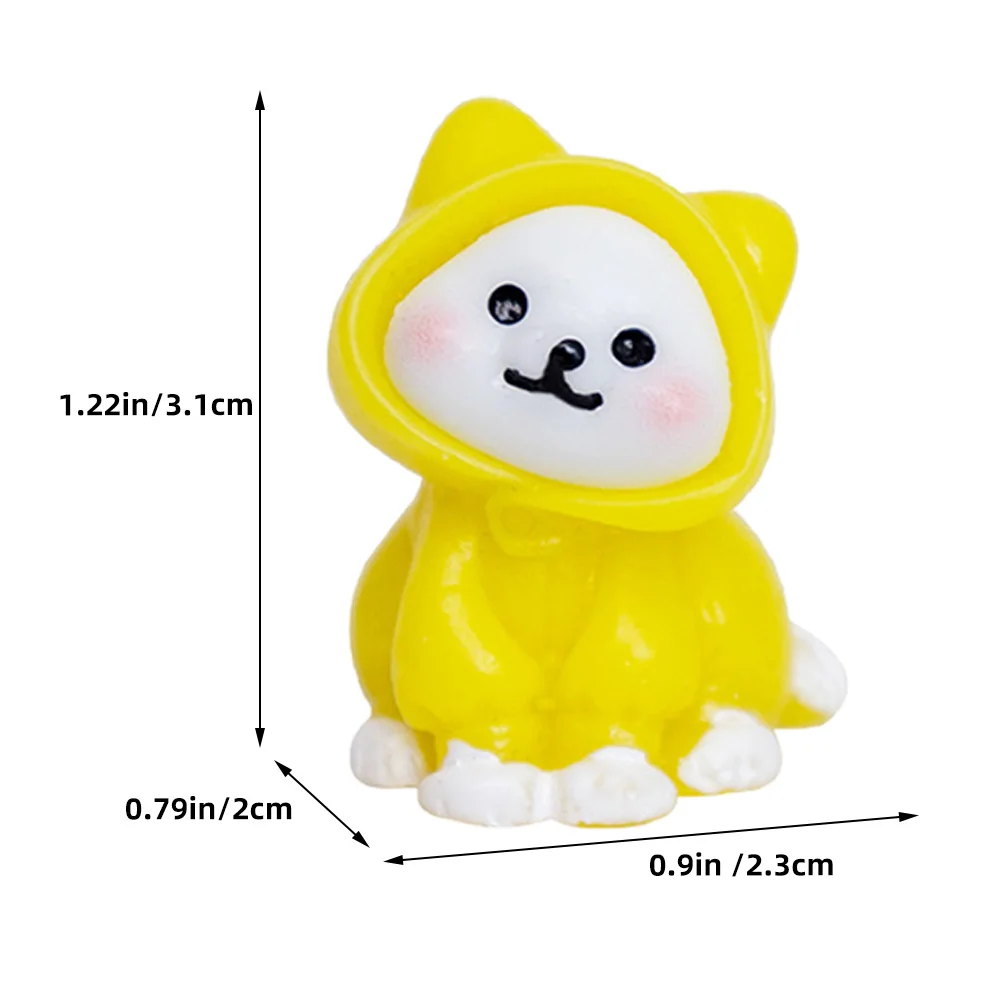 4Pcs Mini Resin Dog Decorations Compact Realistic Puppy Crafts Desk Shelf Ornament Cute Resin Animal Figures Dog Statue