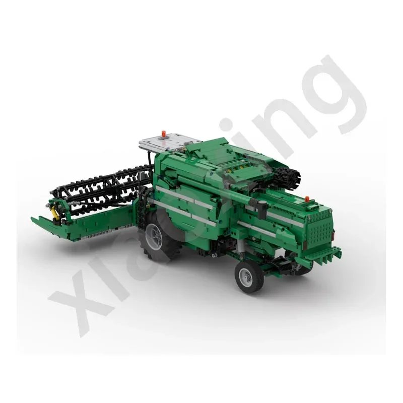 MOC-105824NewGreenCombine Full RCBuilding Block Model 1:17 3494 Part Is Suitable Forcrop Harvestingchildren's Birthday Gift Toys