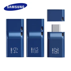 SAMSUNG USB3.1 Flash Drive Disk 64GB Read Speed 300MB/s 128GB 256GB 400MB/s Pen Drive Type-A or USB Type-C Pendrive Memory Stick