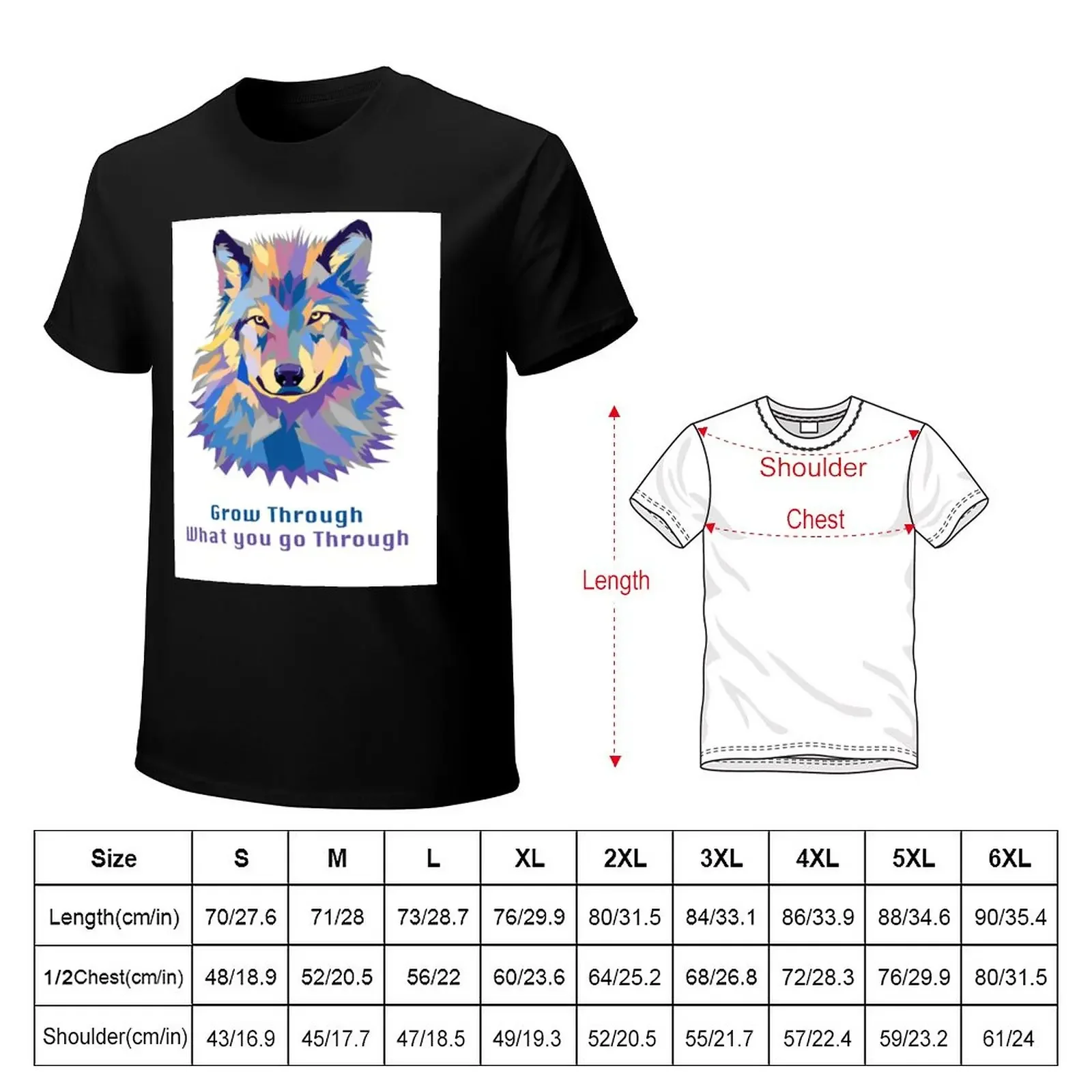 LONE WOLF - ALWAYS GROWING T-Shirt summer clothes animal prinfor boys sublime men clothings