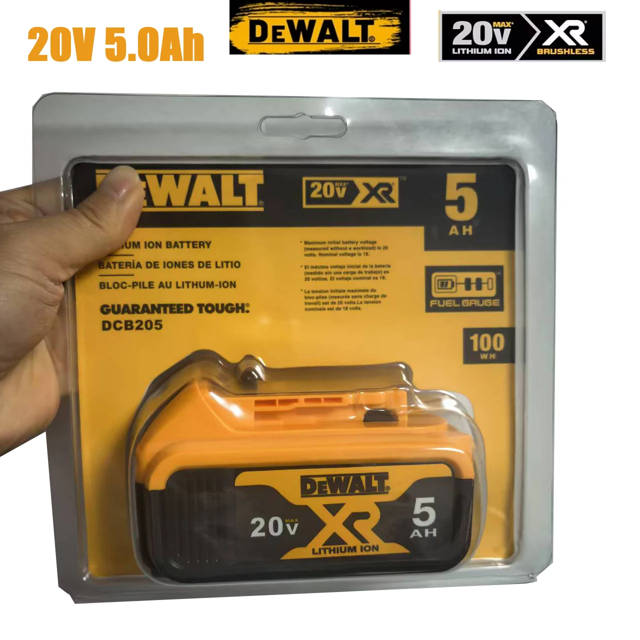 

Original DEWALT20V battery 6AH, DEWALT tool rechargeable lithium-ion battery, DCB115, DCB118, DEWALT DCB1104 charger