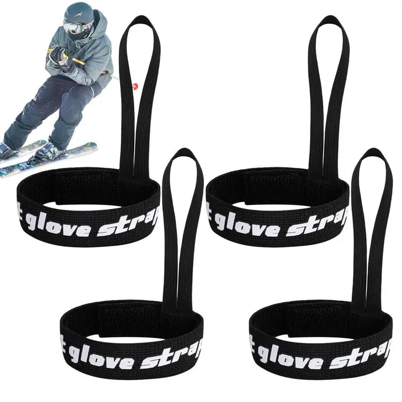 

Snowboard Glove Straps 4X Mountaineering Gloves Wrist Strap Sport Glove Strap Snowboard Glove Strap Ski Glove Handcuff For