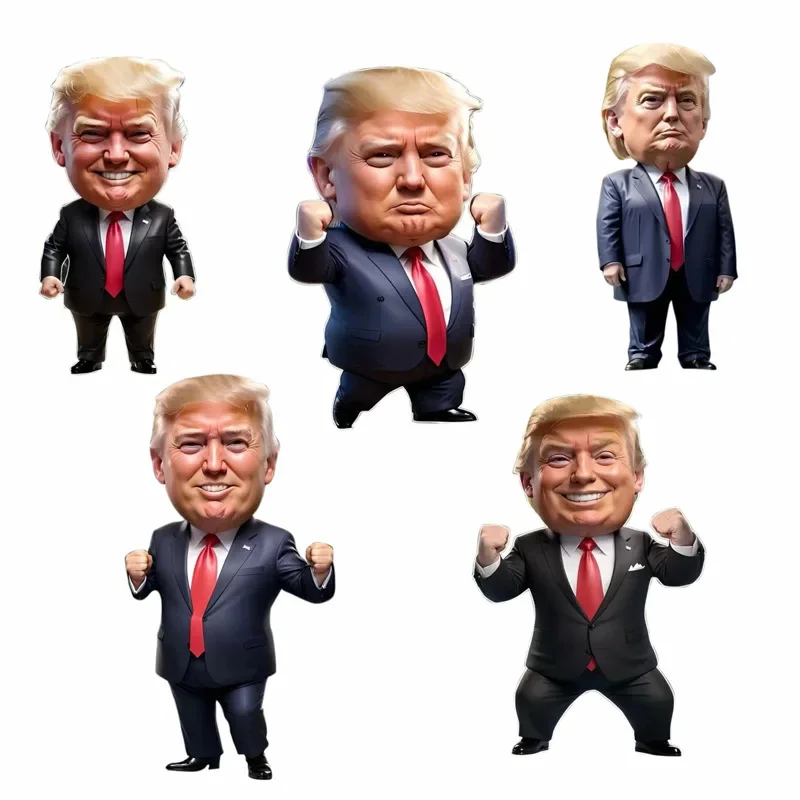 Trump Car Stickers Waterproof for Auto Rearview Mirror Vinyl Decals Funny Sunscreen Vehicle Rear View Mirror Decoration