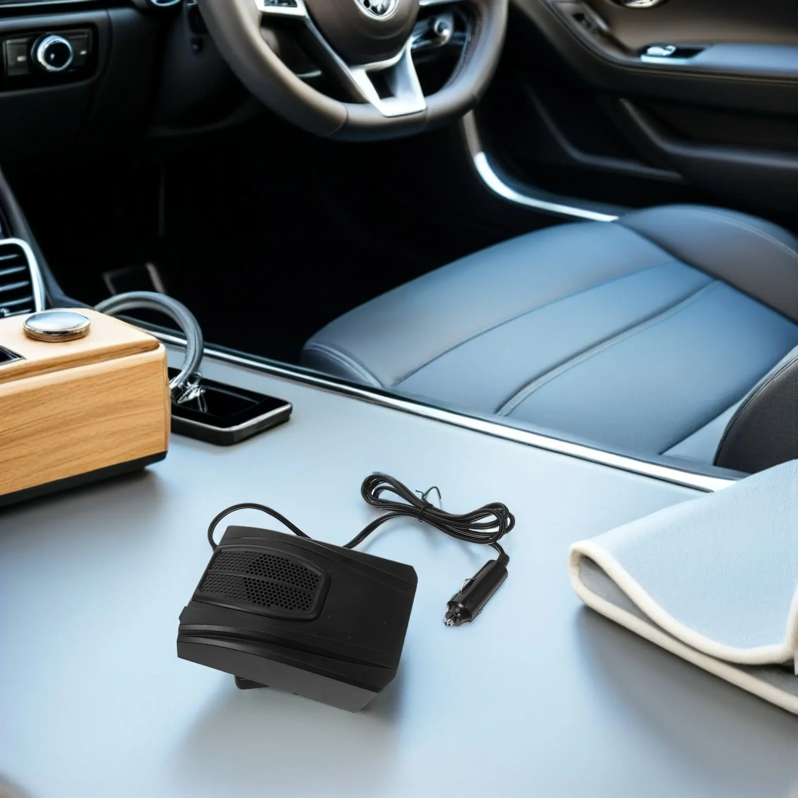 

Portable Car Heater Fan Vehicle Windshield Defroster Interior Defogger Fast Heating Small Space Heater for Suvs Trucks Cold
