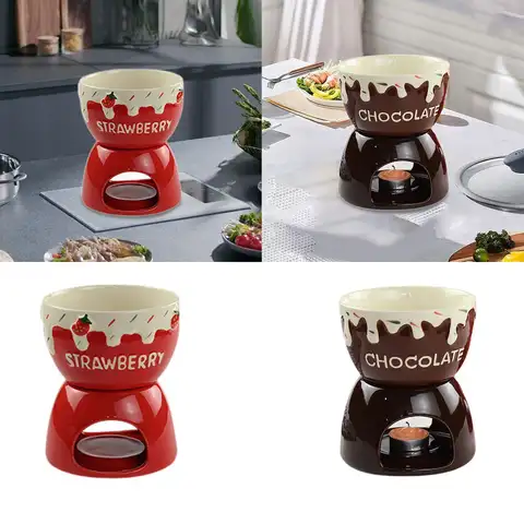 초콜릿 퐁듀 냄비 생일 선물, 발렌타인 데이 선물, 치즈 서빙 퐁듀