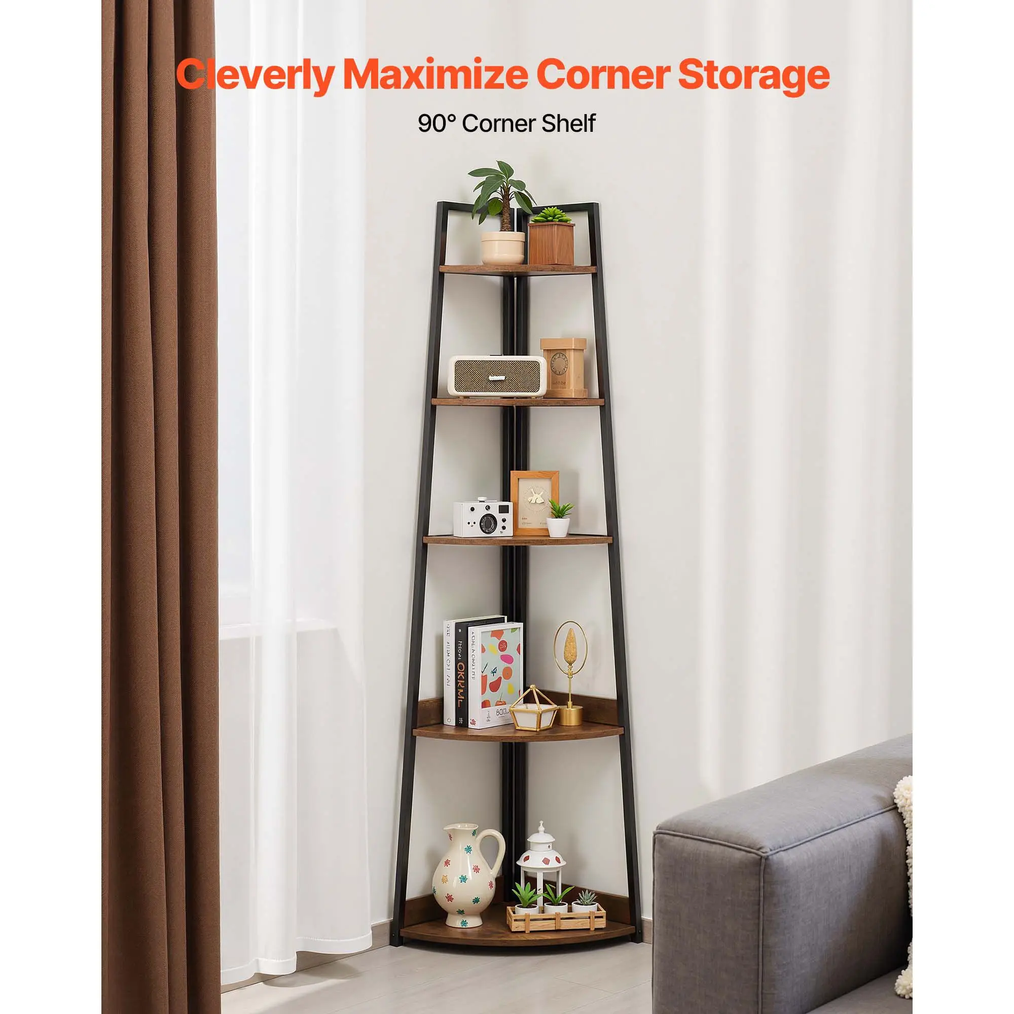 5 Tier Corner Shelf, 70